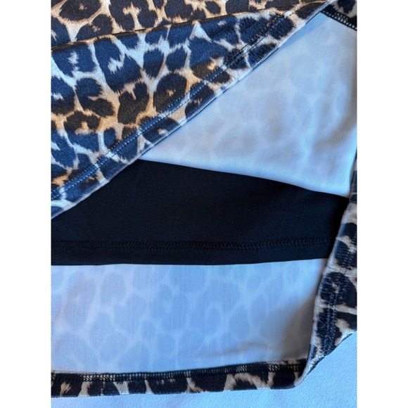 Wild Fable Leopard Print Halter Dress Black Tan Mini S - Picture 6 of 7